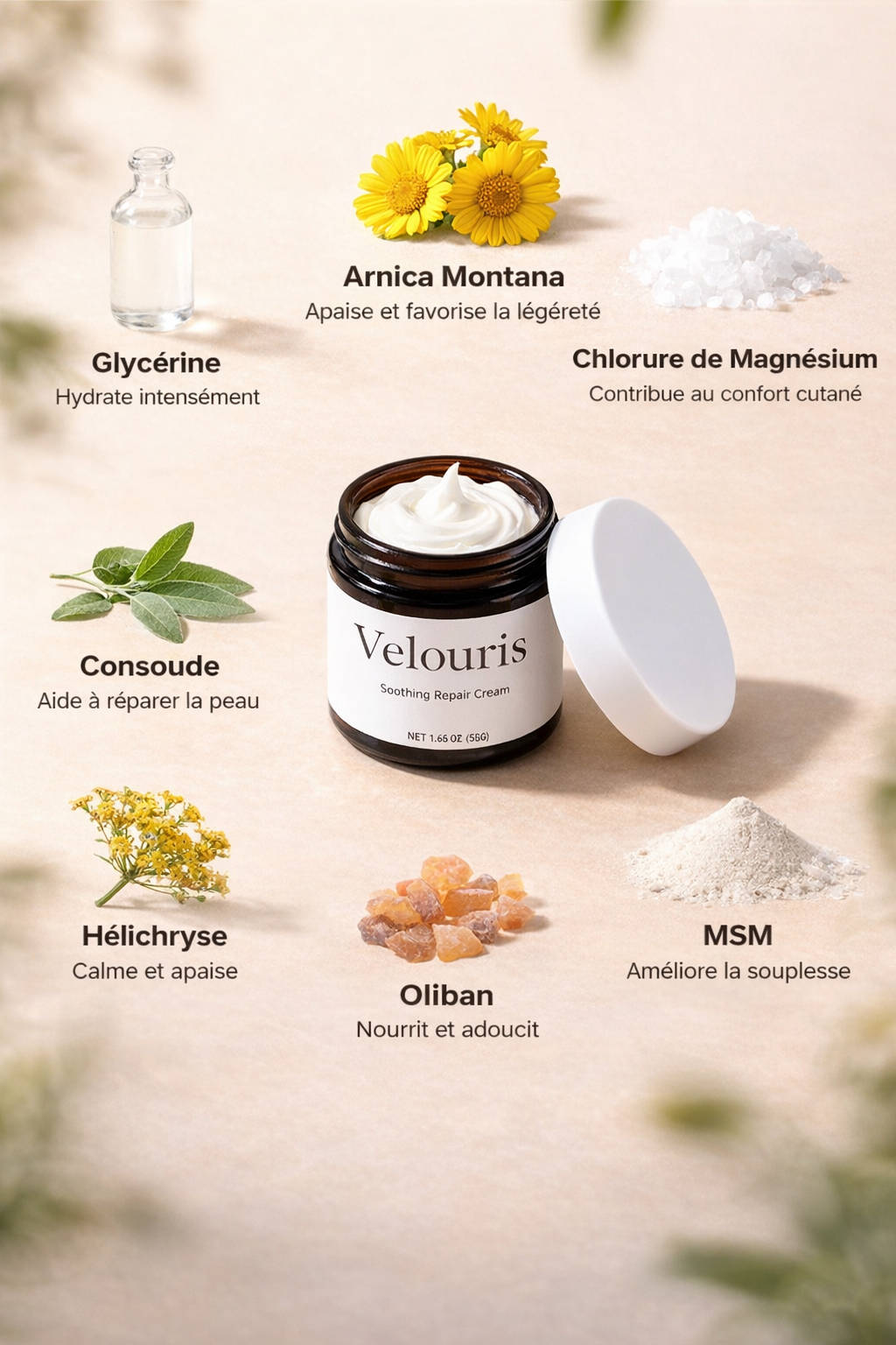 Velouris — Crème réparatrice & apaisante pour pieds secs et sensibles
